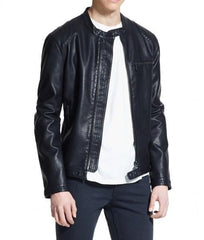 Super Anarch Men Classic Black Leather Jackets