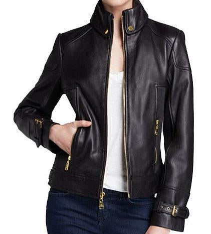 Super Siaga Women Classic black Leather Jackets