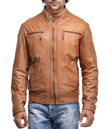 Super Rohnny Men Biker Leather Jackets