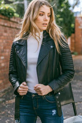 Sophie's Leather Motorcycle Jacket for Women