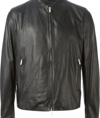 Super Fancy Men Classic Black Leather Jackets