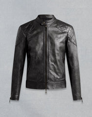 PRIME CHRISTMAS BLACK LEATHER JACKET FOR MEN