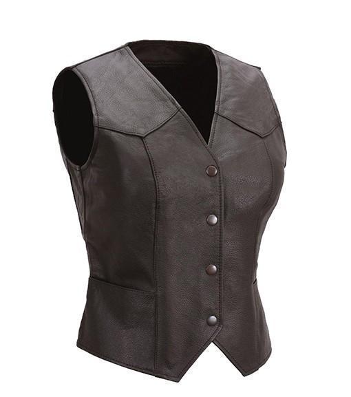 Super Biker Women Leather Vests