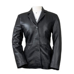 Super Hornaldin Women Black Leather Blazers