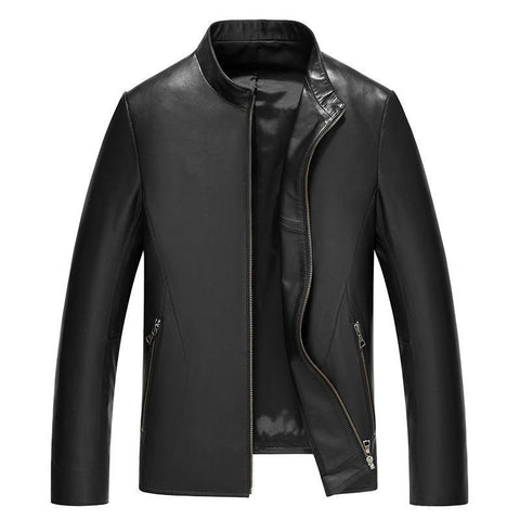 Luxury Genuine Sheepskin Leather Jacket for Men