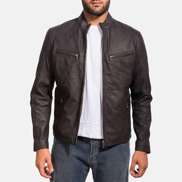 Express Men Ionic Black Leather Jacket