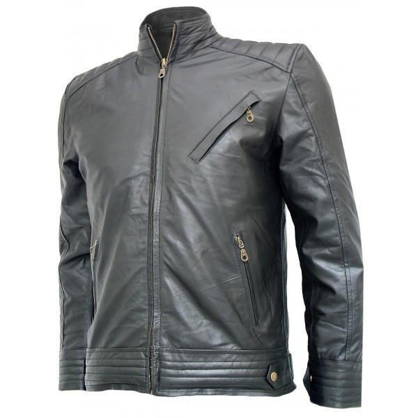 Super Bourne Legacy Jeremy Renner Black Leather Jacket