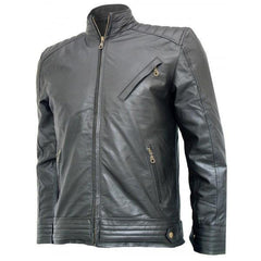 Super Bourne Legacy Jeremy Renner Black Leather Jacket