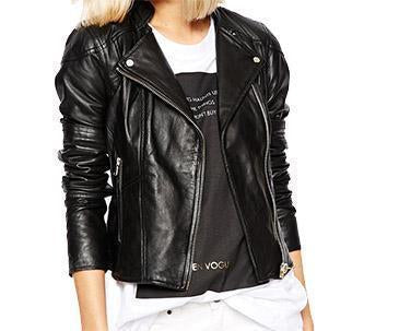 Super Black Women Biker Leather Jackets