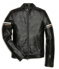 Super Slimfit Men Classic Black Leather Jackets