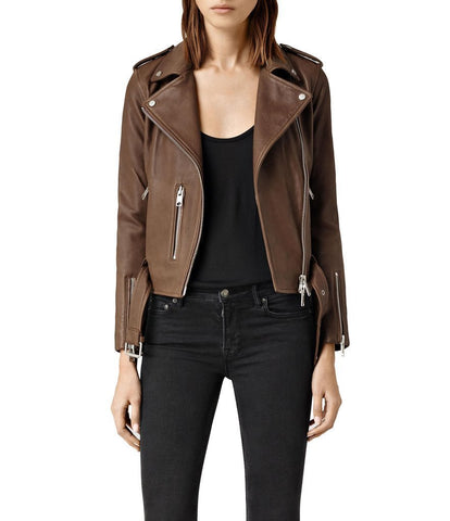 Super Nancy Women Classic Leather Jackets