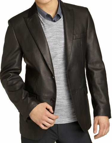 Super Gorgia Men Leather Blazers