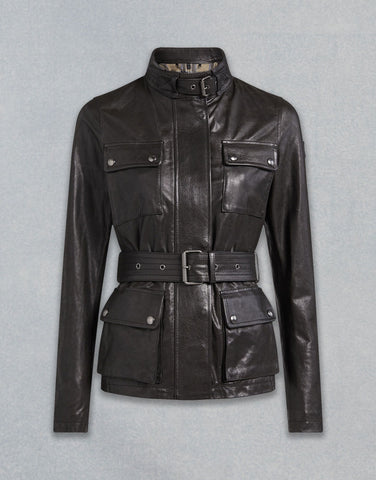 TRIUMPH 2.0 WOMEN BLACK LEATHER JACKET