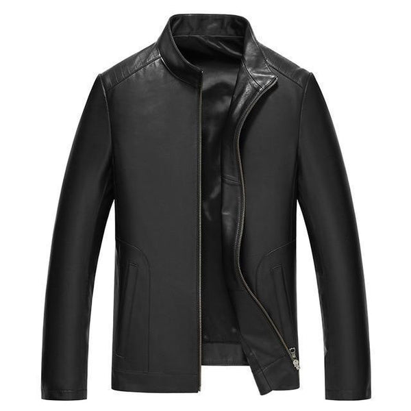 2019 New Style Men's Slim Fit Sheepskin Leather Jacket