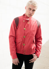 Mens Akira Kaneda Leather Motorcycle Jacket