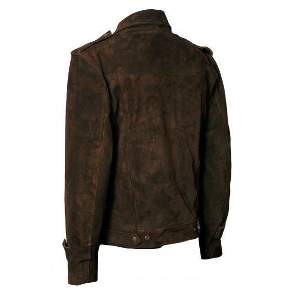 Super John Lennon Brown Suede Leather Jacket