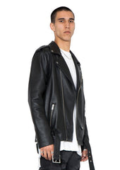 Bryan BIKER LEATHER JACKET - BLACK