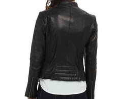 Women Henzy Designer Leather Jacket