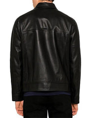 LEATHER ZIP TAXI JACKET for Men