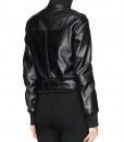 Super Bizco Women Bomber black Leather Jackets