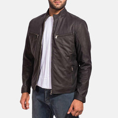 Express Men Ionic Black Leather Jacket