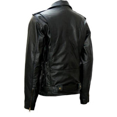 Super Terminator Black Motorcycle Leather Jacket