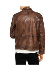 LAMBSKIN LEATHER 4 POCKET ZIP JACKET FOR MEN