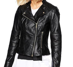 Super Black Women Biker Leather Jackets