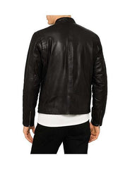 ZIP BIKER leather JACKET for Men