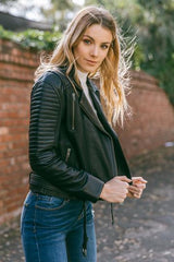 Sophie's Leather Motorcycle Jacket for Women