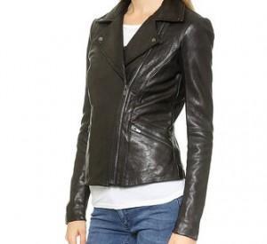 Super Mega Women Classic Black Leather Jackets