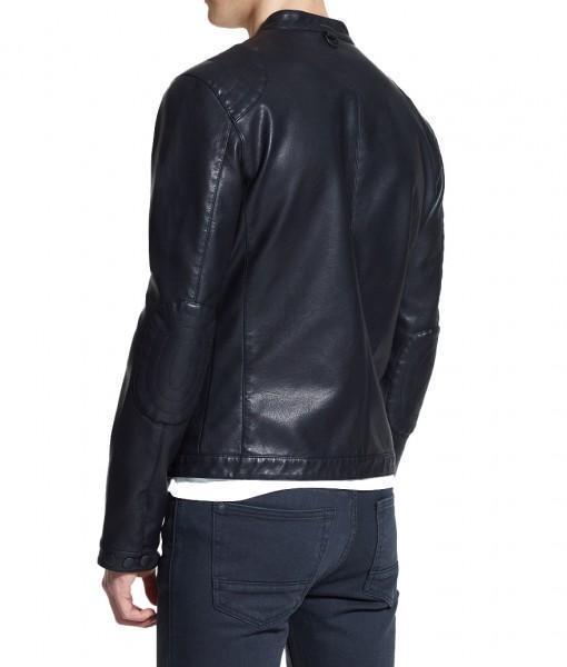 Super Anarch Men Classic Black Leather Jackets