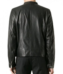 Super Fancy Men Classic Black Leather Jackets