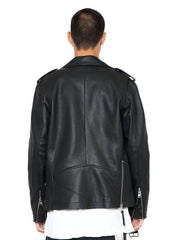 Bryan BIKER LEATHER JACKET - BLACK