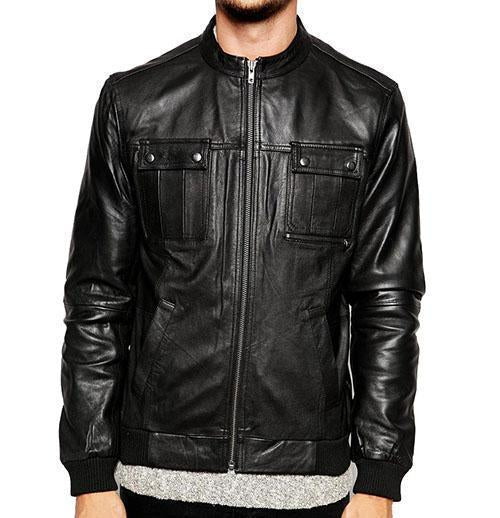 Super Spinner Men Bomber Leather Jackets