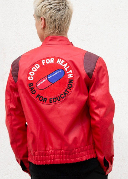 Mens Akira Kaneda Leather Motorcycle Jacket