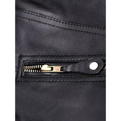 Super Cafe Racer Black Women Leather Jacket