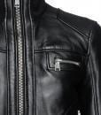 Super Bizco Women Bomber black Leather Jackets