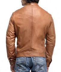 Super Rohnny Men Biker Leather Jackets