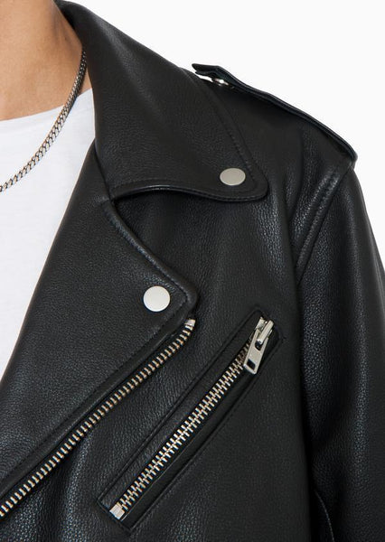 Bryan BIKER LEATHER JACKET - BLACK