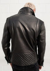 Men's Hawthorne Matte Black Leather Jacket