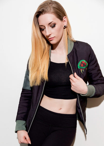 Womens Nintendo Metroid Bomber Jacket