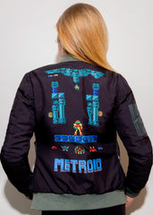 Womens Nintendo Metroid Bomber Jacket