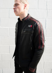 Mens Commander Shepard Mass Effect N7 Leather Jacket