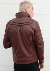 Men's Star Lord Guardians of The Galaxy Red Leather Jacket