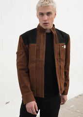 Mens Star Wars Han Solo Suede Leather Jacket