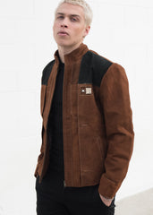 Mens Star Wars Han Solo Suede Leather Jacket