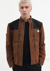 Mens Star Wars Han Solo Suede Leather Jacket