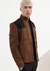 Mens Star Wars Han Solo Suede Leather Jacket