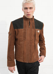 Mens Star Wars Han Solo Suede Leather Jacket